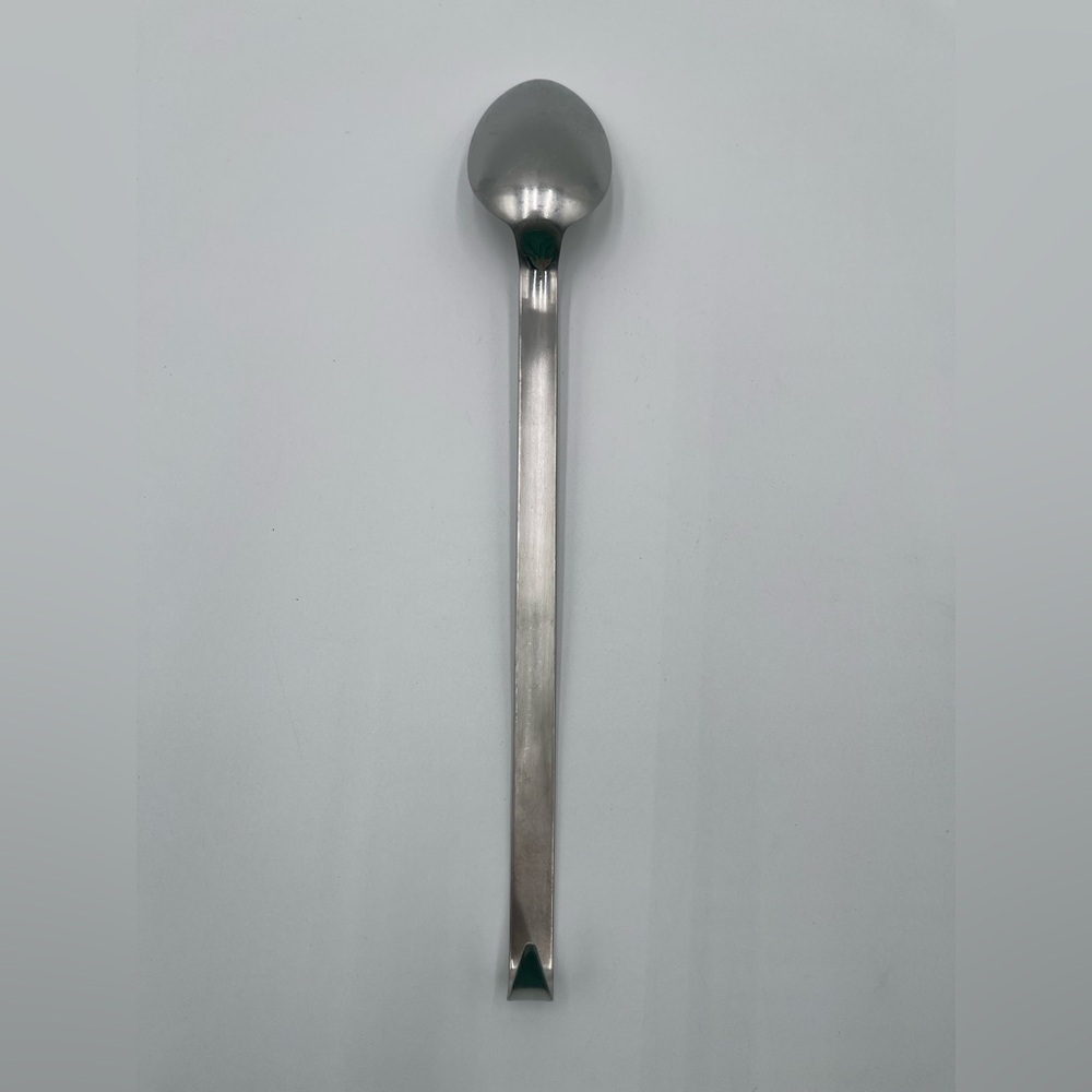 LE CREUSET Stainless Steel Serving Spoon Metal Used Hanging - Picture 2 of 5